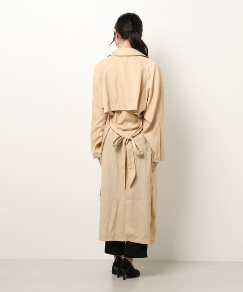 FIG&VIPER（フィグアンドバイパー）の「シャイニートレンチコート（トレンチコート・レディース・ベージュ・FREE）」の3枚目の写真
