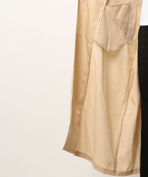 FIG&VIPER（フィグアンドバイパー）の「シャイニートレンチコート（トレンチコート・レディース・ベージュ・FREE）」の4枚目の写真