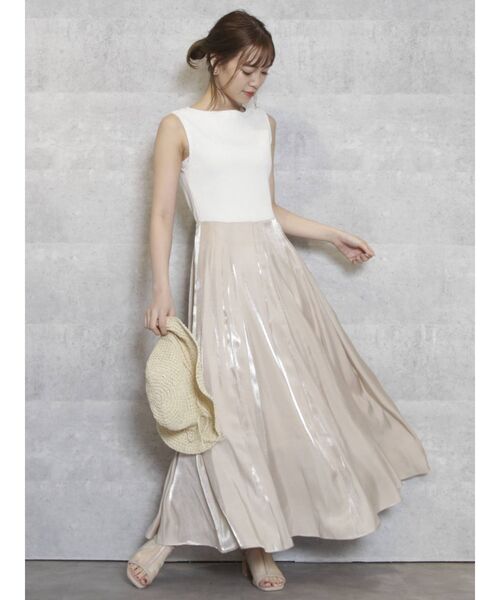 dazzlin（ダズリン）の「トウィンクルグロスフレアワンピース（ワンピース・レディース・グレー/グリーン/ブルー/ベージュ・FREE）」の11枚目の写真