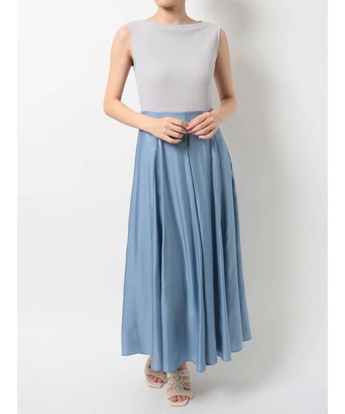 dazzlin（ダズリン）の「トウィンクルグロスフレアワンピース（ワンピース・レディース・グレー/グリーン/ブルー/ベージュ・FREE）」の17枚目の写真