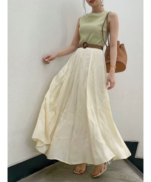 dazzlin（ダズリン）の「トウィンクルグロスフレアワンピース（ワンピース・レディース・グレー/グリーン/ブルー/ベージュ・FREE）」の3枚目の写真