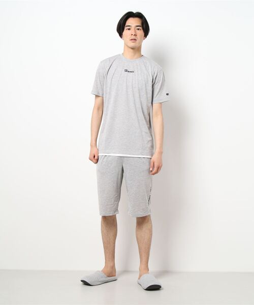 HANES（ヘインズ）の「【完売】 《HANES》ヘインズ　無地 天竺 半袖Tシャツ＆5分丈パンツ（ルームウェア/パジャマ・メンズ・ブラック/ネイビー/グレー/カーキ・LL/M/L）」の3枚目の写真
