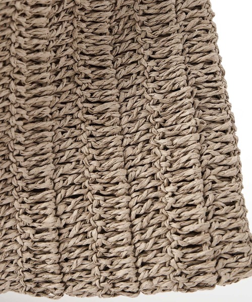 COLONY 2139（コロニートゥーワンスリーナイン）の「ペーパーミニ巾着バッグ/ショルダーバッグ（ショルダーバッグ・レディース・ブラック/アイボリー/ミント/グレイッシュベージュ・FREE）」の8枚目の写真