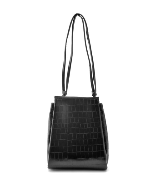 DEVICE（デバイス）の「【インフルエンサー もも × DEVICE コラボ】Rename フェイクレザー クロコ柄ショルダーバッグ（ショルダーバッグ・レディース・ブラック/ベージュ・FREE）」の21枚目の写真