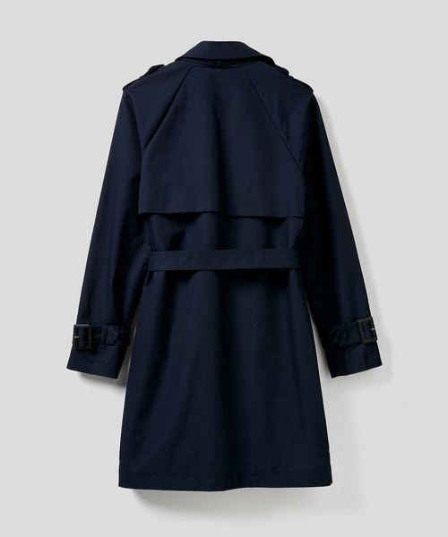 BENETTON (UNITED COLORS OF BENETTON)（ベネトンユナイテッドカラーズオブベネトン）の「ツイルオーバーサイズトレンチコート（トレンチコート・レディース・ネイビー/ベージュ・38/40/42/44）」の10枚目の写真