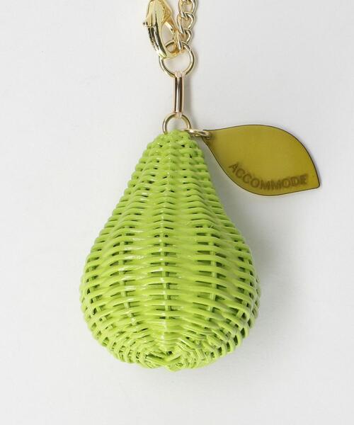 ACCOMMODE（アコモデ）の「＜ACCOMMODE＞ ラタン フルーツチャーム（キーホルダー・レディース・ピンク/ライム/イエロー・FREE）」の7枚目の写真