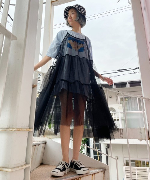 Candy Stripper（キャンディストリッパー）の「DON'T GO BIG BIG Tシャツ（Tシャツ/カットソー・レディース・ピンク/オフホワイト/ライトブルー/ブラック・2）」の10枚目の写真