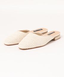 BLUEEAST | ストロー調メッシュフラットサンダル ミュール(サンダル)