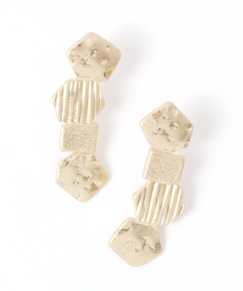 studio CLIP（スタディオクリップ）の「テクスチャーデザインピアス（ピアス（両耳用）・レディース・その他2/その他1・FREE）」の2枚目の写真