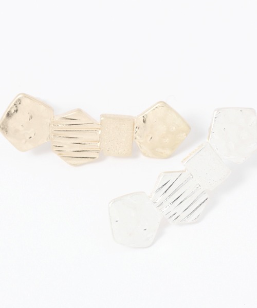 studio CLIP（スタディオクリップ）の「テクスチャーデザインピアス（ピアス（両耳用）・レディース・その他2/その他1・FREE）」の3枚目の写真