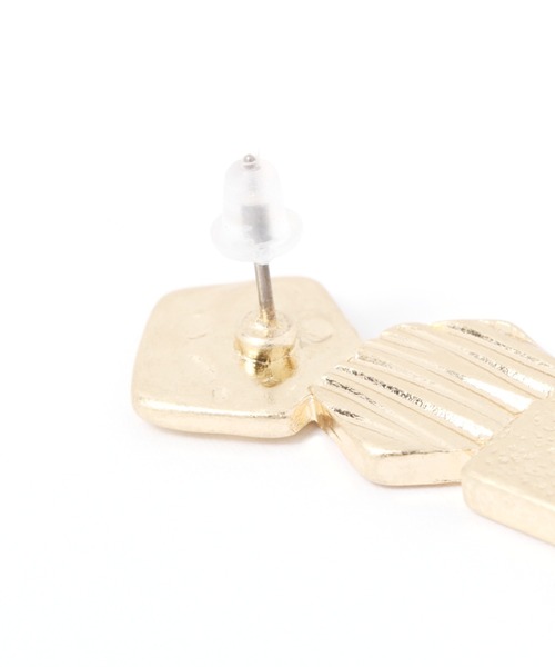 studio CLIP（スタディオクリップ）の「テクスチャーデザインピアス（ピアス（両耳用）・レディース・その他2/その他1・FREE）」の4枚目の写真