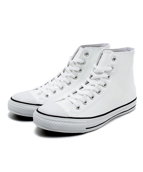 CONVERSE（コンバース）の「メンズ コンバース オールスター エナメル ハイカット CONVERSE AS ENAMEL HI（スニーカー・メンズ・ホワイト/ブラック・28cm/27.5cm/26.5cm/27cm）」の2枚目の写真