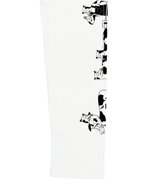 PUNYUS（プニュズ）の「スリーブプリントロンＴ（Tシャツ/カットソー・レディース・ホワイト/ブラック・1/2/4/3）」の13枚目の写真