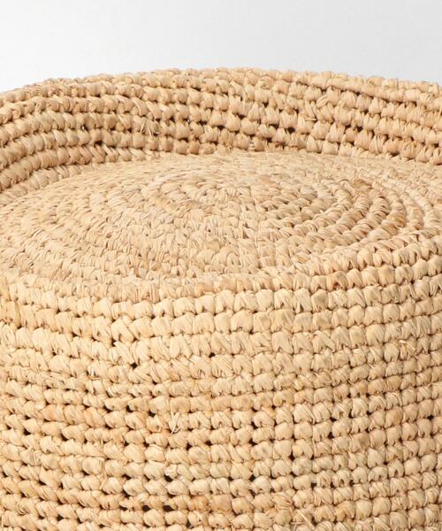 green label relaxing（グリーンレーベルリラクシング）の「CFC ラフィア リボン 2WAY ハット（ハット・レディース・ナチュラル・FREE）」の9枚目の写真