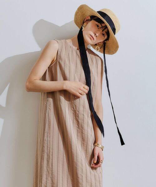 green label relaxing（グリーンレーベルリラクシング）の「CFC ラフィア リボン 2WAY ハット（ハット・レディース・ナチュラル・FREE）」の16枚目の写真