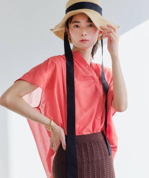 green label relaxing（グリーンレーベルリラクシング）の「CFC ラフィア リボン 2WAY ハット（ハット・レディース・ナチュラル・FREE）」の17枚目の写真