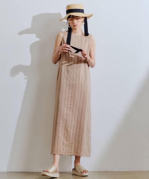 green label relaxing（グリーンレーベルリラクシング）の「CFC ラフィア リボン 2WAY ハット（ハット・レディース・ナチュラル・FREE）」の22枚目の写真