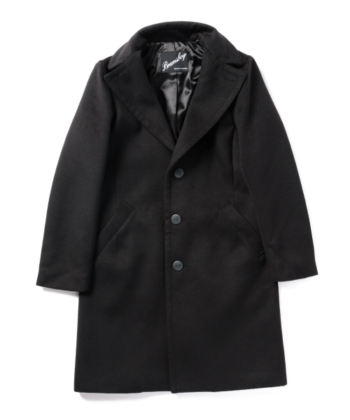 BEAMS BOY（ビームスボーイ）の「BEAMS BOY / チェスターコート **（チェスターコート・レディース・ライトグレー/ブラック・ONE SIZE）」の4枚目の写真