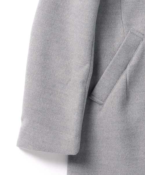 BEAMS BOY（ビームスボーイ）の「BEAMS BOY / チェスターコート **（チェスターコート・レディース・ライトグレー/ブラック・ONE SIZE）」の6枚目の写真