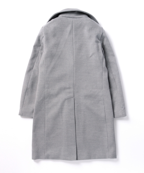 BEAMS BOY（ビームスボーイ）の「BEAMS BOY / チェスターコート **（チェスターコート・レディース・ライトグレー/ブラック・ONE SIZE）」の8枚目の写真