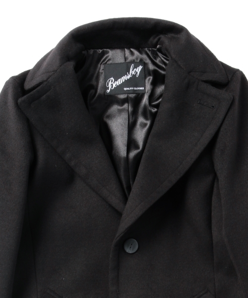 BEAMS BOY（ビームスボーイ）の「BEAMS BOY / チェスターコート **（チェスターコート・レディース・ライトグレー/ブラック・ONE SIZE）」の9枚目の写真