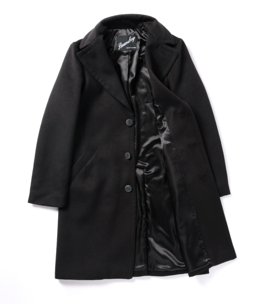 BEAMS BOY（ビームスボーイ）の「BEAMS BOY / チェスターコート **（チェスターコート・レディース・ライトグレー/ブラック・ONE SIZE）」の11枚目の写真