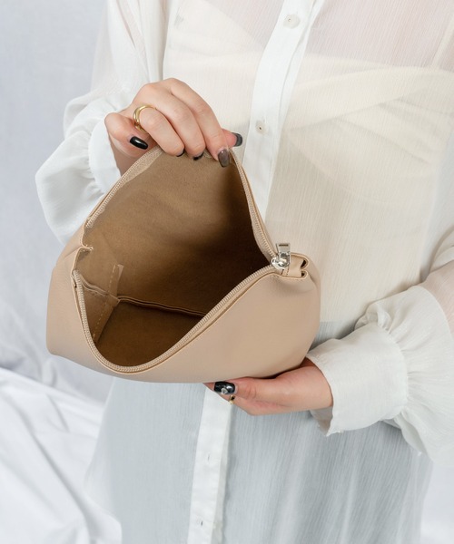 Loco Ocean（ロコオーシャン）の「フェイクレザーポーチ付きトートバッグ（トートバッグ・レディース・ホワイト/グレイッシュベージュ/キャメル/ブラック・ONE SIZE）」の9枚目の写真