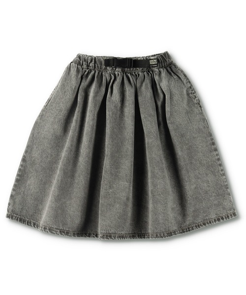 RADCHAP（ラッドチャップ）の「デニムギャザースカート（デニムスカート・キッズ・サックスブルー/グレー・XL/M/L/S）」の4枚目の写真