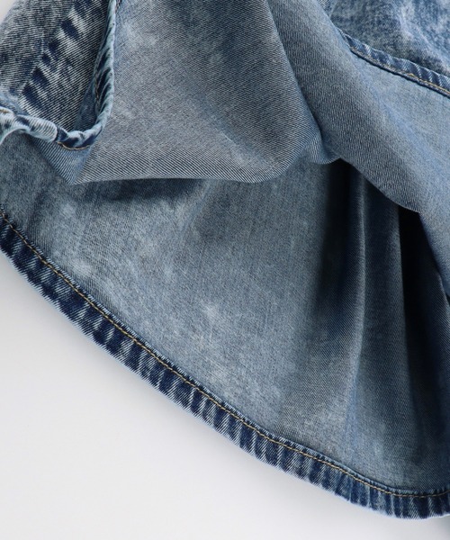 RADCHAP（ラッドチャップ）の「デニムギャザースカート（デニムスカート・キッズ・サックスブルー/グレー・XL/M/L/S）」の14枚目の写真