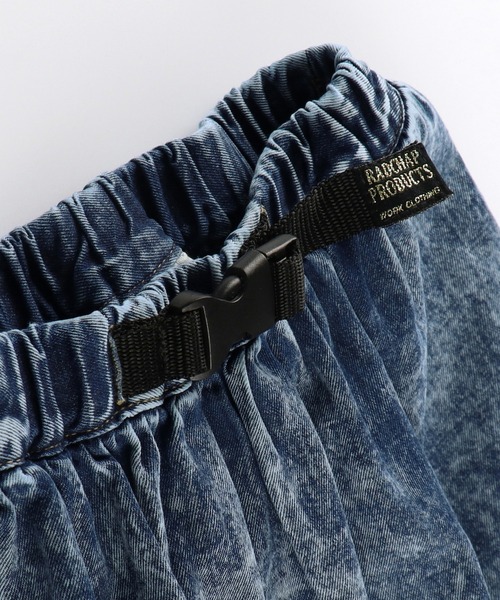 RADCHAP（ラッドチャップ）の「デニムギャザースカート（デニムスカート・キッズ・サックスブルー/グレー・XL/M/L/S）」の5枚目の写真