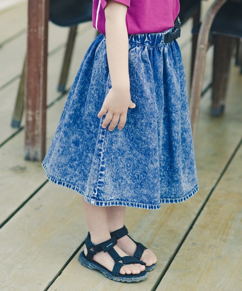 RADCHAP（ラッドチャップ）の「デニムギャザースカート（デニムスカート・キッズ・サックスブルー/グレー・XL/M/L/S）」の21枚目の写真