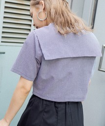 オープンカラーセーラーシャツ