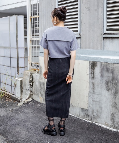 RASVOA（ラスボア）の「オープンカラーセーラーシャツ（シャツ/ブラウス・レディース・ブラック/オフホワイト/ブラック系その他・FREE）」の10枚目の写真