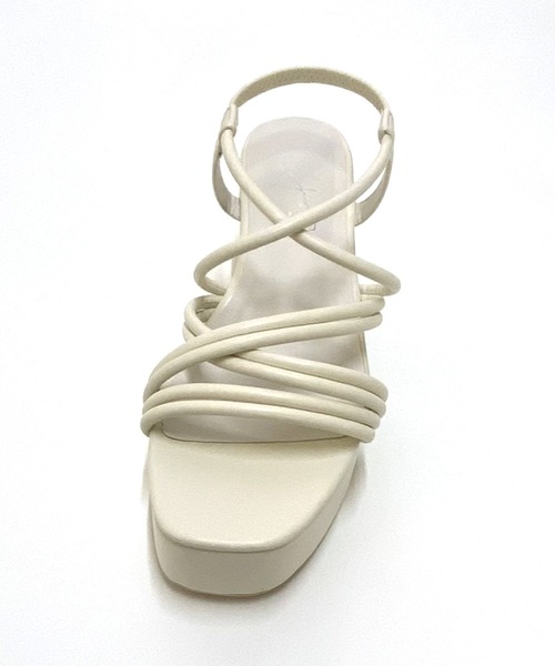 AS KNOW AS PINKY（アズノゥアズピンキー）の「厚底チューブサンダル（サンダル・レディース・ブラック/パープル/アイボリー・M/L）」の7枚目の写真