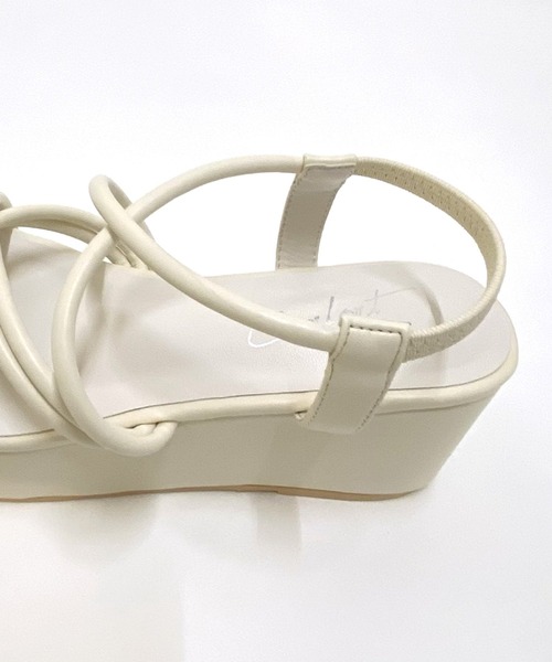 AS KNOW AS PINKY（アズノゥアズピンキー）の「厚底チューブサンダル（サンダル・レディース・ブラック/パープル/アイボリー・M/L）」の9枚目の写真