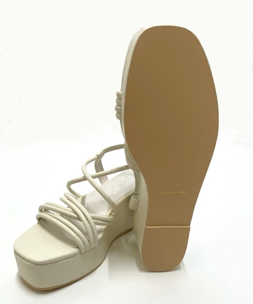 AS KNOW AS PINKY（アズノゥアズピンキー）の「厚底チューブサンダル（サンダル・レディース・ブラック/パープル/アイボリー・M/L）」の10枚目の写真