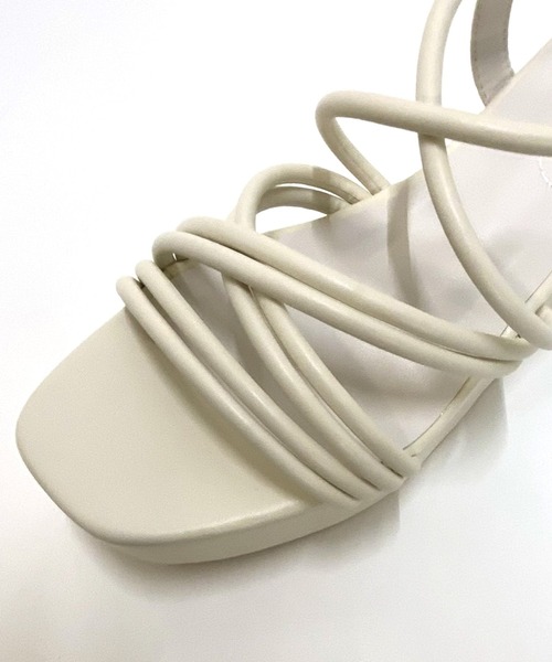 AS KNOW AS PINKY（アズノゥアズピンキー）の「厚底チューブサンダル（サンダル・レディース・ブラック/パープル/アイボリー・M/L）」の11枚目の写真