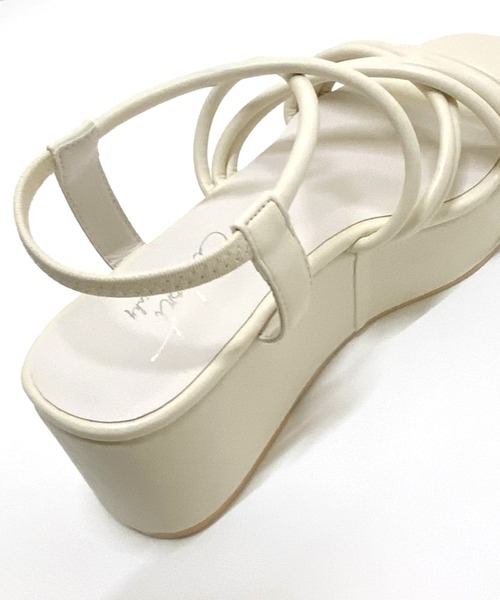 AS KNOW AS PINKY（アズノゥアズピンキー）の「厚底チューブサンダル（サンダル・レディース・ブラック/パープル/アイボリー・M/L）」の12枚目の写真