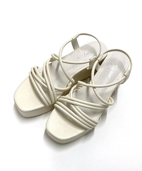 AS KNOW AS PINKY（アズノゥアズピンキー）の「厚底チューブサンダル（サンダル・レディース・ブラック/パープル/アイボリー・M/L）」の5枚目の写真