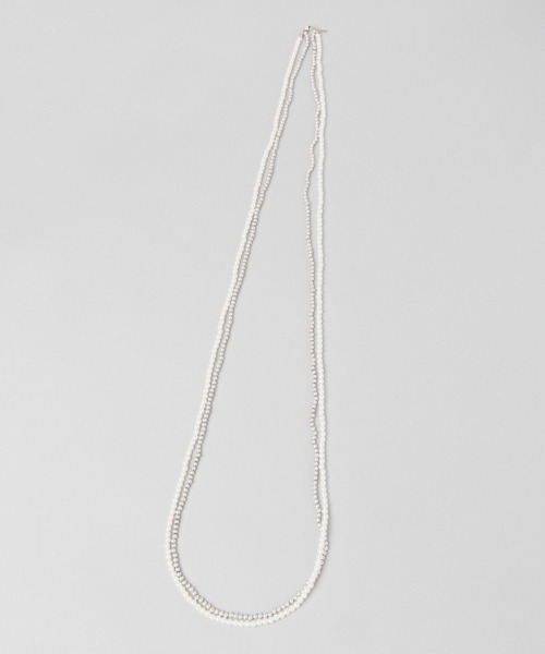 JEANASIS（ジーナシス）の「パール・チェーンロングネックレス/950405（ネックレス・レディース・シルバー・FREE）」の6枚目の写真
