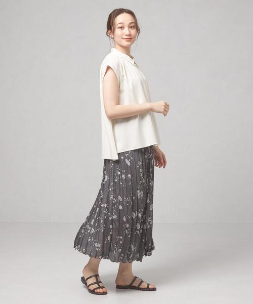 closet story（クローゼットストーリー）の「＜closet story＞CSC レギュラーカラー ギャザーシャツ [イージーケア]（シャツ/ブラウス・レディース・ホワイト/ブラック/ケリー・FREE）」の10枚目の写真