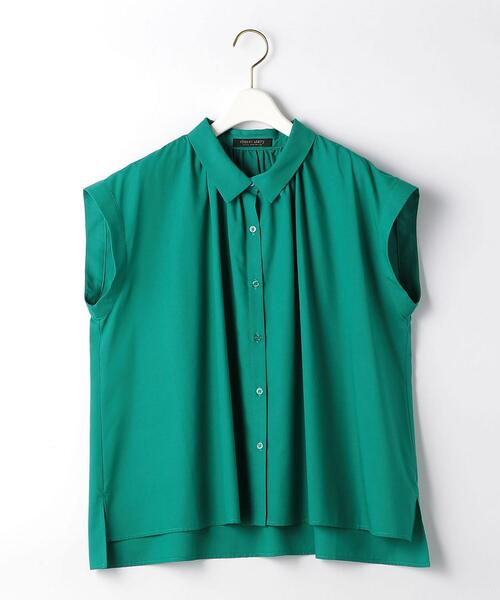 closet story（クローゼットストーリー）の「＜closet story＞CSC レギュラーカラー ギャザーシャツ [イージーケア]（シャツ/ブラウス・レディース・ホワイト/ブラック/ケリー・FREE）」の13枚目の写真