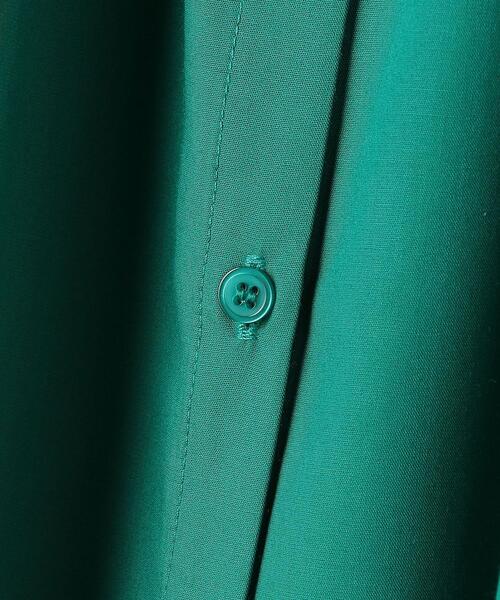 closet story（クローゼットストーリー）の「＜closet story＞CSC レギュラーカラー ギャザーシャツ [イージーケア]（シャツ/ブラウス・レディース・ホワイト/ブラック/ケリー・FREE）」の14枚目の写真