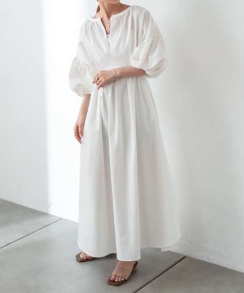 セール 半袖ボリュームスリーブワンピース ワンピース Mystic ミスティック のファッション通販 Zozotown