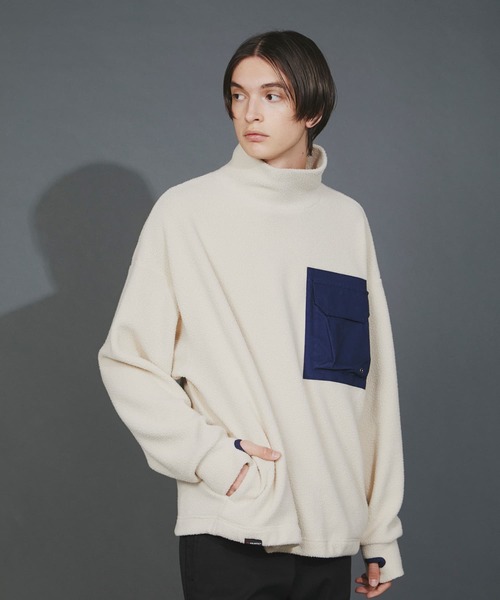 F/CE. (エフシーイー)の「F/CE. POLARTECH MOCKNECK SWEATER / エフシーイー ポーラテック モックネック セーター(ニット/セーター・メンズ・ブラック/ベージュ/アイボリー・SMALL/MEDIUM/LARGE/X-LARGE)」の2枚目の写真