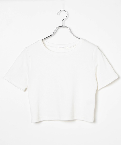 WEGO(ウィゴー)の「WEGO/リブショートT(Tシャツ/カットソー・レディース・ホワイト/ブラック/レッド/ホワイト系その他/ブラウン/カーキ・SMALL/MEDIUM)」の14枚目の写真