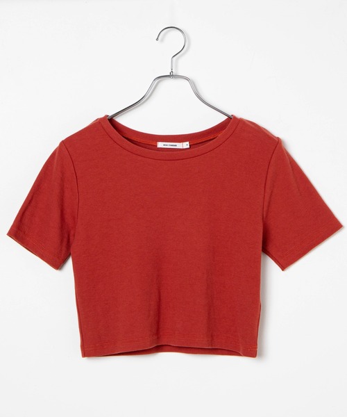 WEGO(ウィゴー)の「WEGO/リブショートT(Tシャツ/カットソー・レディース・ホワイト/ブラック/レッド/ホワイト系その他/ブラウン/カーキ・SMALL/MEDIUM)」の13枚目の写真