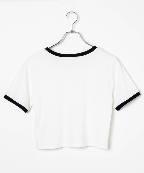 WEGO(ウィゴー)の「WEGO/リブショートT(Tシャツ/カットソー・レディース・ホワイト/ブラック/レッド/ホワイト系その他/ブラウン/カーキ・SMALL/MEDIUM)」の10枚目の写真