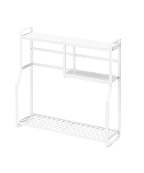 tower（タワー）の「tower（タワー）コンロサイドラック（キッチン収納・レディース・ホワイト/ブラック・ONE SIZE）」の3枚目の写真