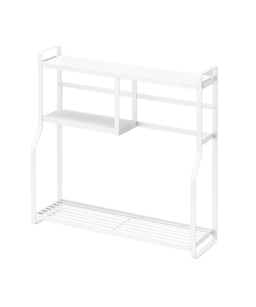 tower（タワー）の「tower（タワー）コンロサイドラック（キッチン収納・レディース・ホワイト/ブラック・ONE SIZE）」の4枚目の写真